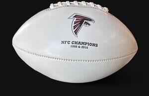 Falcons Commemorative USED Leather Football